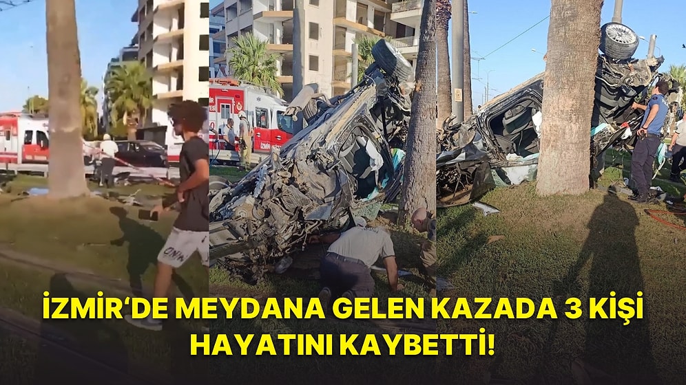 İzmir Karşıyaka’da Virajı Alamayan Araç Tramvay Yoluna Girdi, Korkunç Kazada 3 Kişi Yaşamını Yitirdi