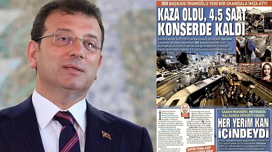 İmamoğlu'ndan 'Yalan Haber' için Sabah Gazetesi'ne ve Muhabirine Dava
