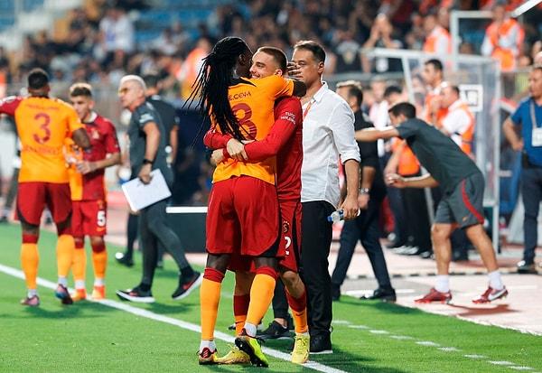 Bu sonuçla birlikte üst üste 2. galibiyetine uzanan Galatasaray puanını 13'e yükseltti.