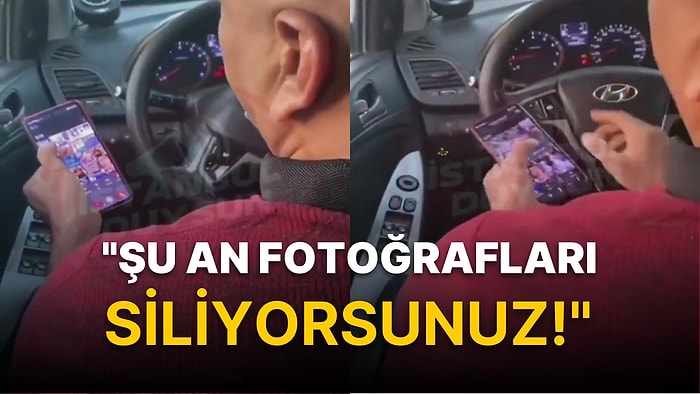 Polisten Yardım İstediler: Taksici Fotoğraflarımızı Çekti, Şimdi Siliyor