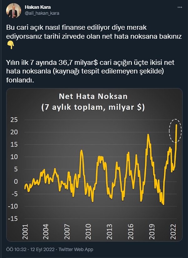 Özelikle "Net Hata Noksan" kısmına ekonomistler dikkat çekti