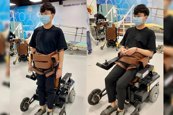 Singapur Nanyang Teknoloji Üniversitesi ve Tan Tock Seng Hastanesi’nden araştırmacılar, düşmeleri önleyen ve yaşlılar için fizyoterapiye yardımcı olan giyilebilir bir yardımcı robot geliştirdi.