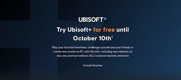 Ubisoft+ bir ay boyunca ücretsiz oldu!