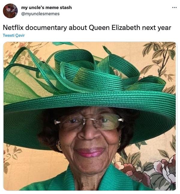12. "Gelecek yıl Kraliçe Elizabeth hakkındaki Netflix belgeseli"