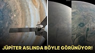 Juno Uzay Sondasının Çektiği Yeni Görüntülerle Birlikte Jüpiter'in Gerçek Renkleri Ortaya Çıktı