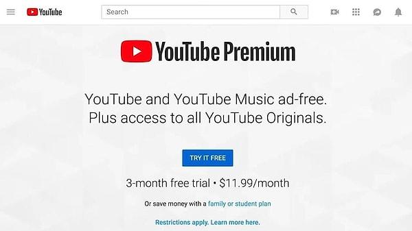 Ancak ücretli üyelik satın alan YouTube Premium üyeleri bu reklamları görmeden içerikleri izleyebiliyor. Ücretli abonelik satın almayan kullanıcılar ise her videoda en az 2 reklam art arda izlemek zorunda kalıyor.