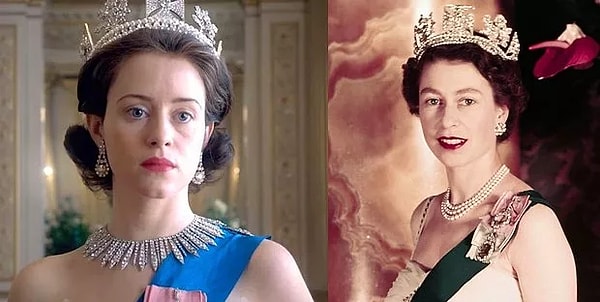 5. Claire Foy, dizi çekimleri başlamadan hemen önce bir bebek dünyaya getirdiği için çekimlerde bir korse giyerek vücudunun toparlanmasını sağladığını belirtti.