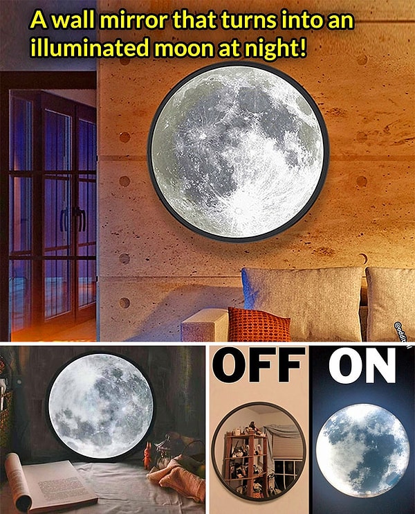 12. Зеркало, которое превращается в полную луну в тесное время суток