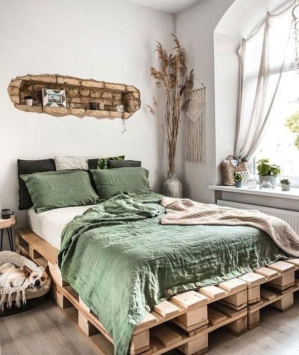 5. Pinterest'in en sevilen görüntülerinden: palet yataklar.