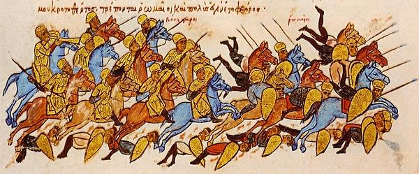 Düşmanın moralini bozmak için bazı acımasız yollar kullanıldı. Bizans İmparatorluğu'nun bu hükümdarı da acımasız korku taktiği uygulayanlardan biriydi.