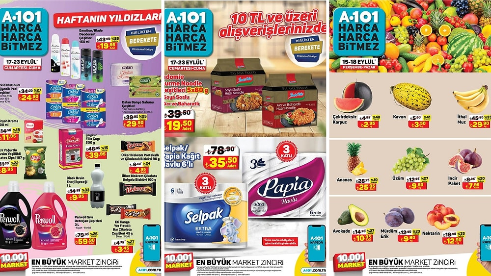 17 - 23 Eylül 2022 A101 Haftanın Yıldızları Kataloğu