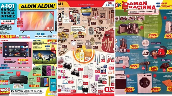 İndirim Günleri Başlıyor! 19 - 25 Eylül Haftasında A101, BİM ve ŞOK Aktüel Ürünler Listesinde Ne Var?