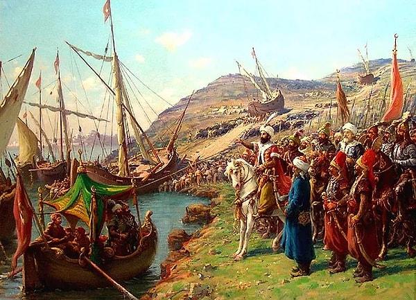 1. Hasan Rıza - Fatih'in Gemilerin Karadan Yürütülmesi Emri