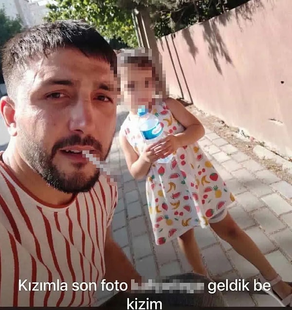 Cesetleri ve kızıyla olan fotoğrafını paylaştı