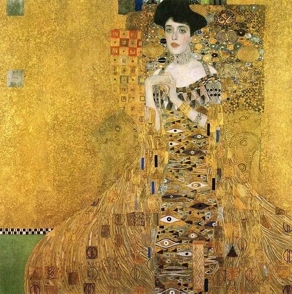 73. Portrait of Adele Bloch-Bauer - Gustav Klimt (1907)