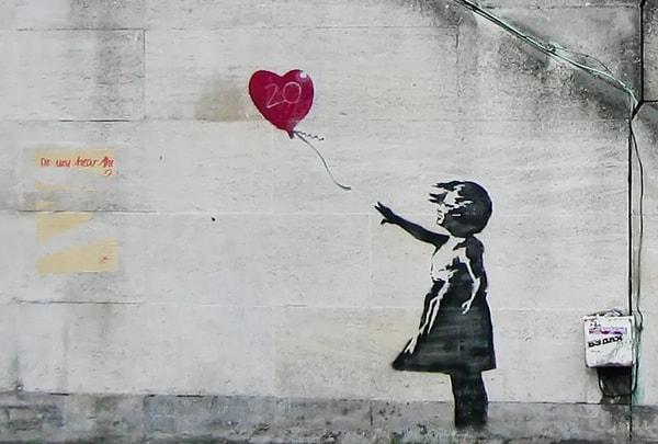 79. Girl with Balloon - Banksy (2002)