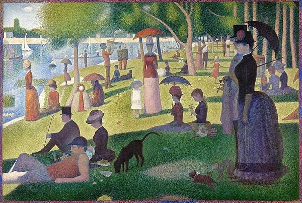 62. A Sunday Afternoon on the Island of La Grande Jatte - Georges Seurat (1884-1886)