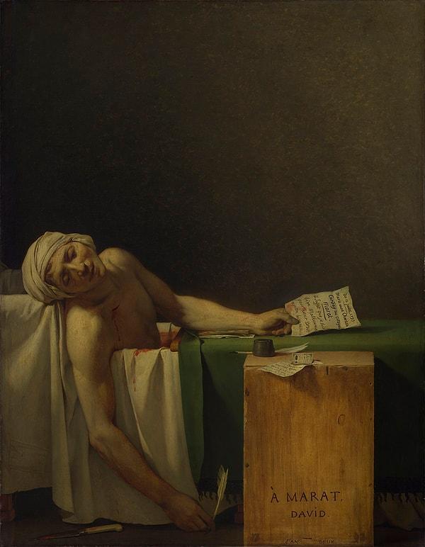 65. La Mort de Marat (Marat'ın Ölümü) - Jacques-Louis David (1793)