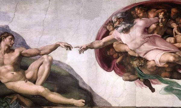52. Creazione di Adamo (Adem'in Yaratılışı) - Michelangelo (1512)