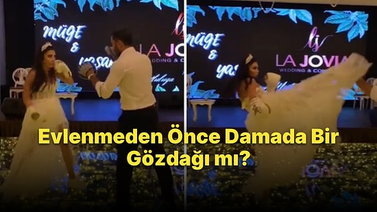 Düğünde Şov Yapan Gelin, Damada Tekme ve Yumruk Atarak Boks Antrenmanı Yaptı