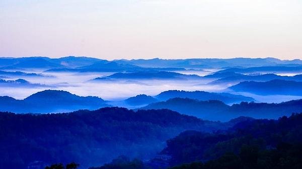 13. Appalachian Dağları'nda mavi şafak:
