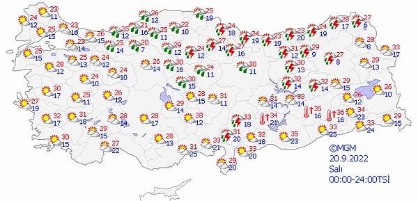 20 Eylül Salı Hava Nasıl Olacak?