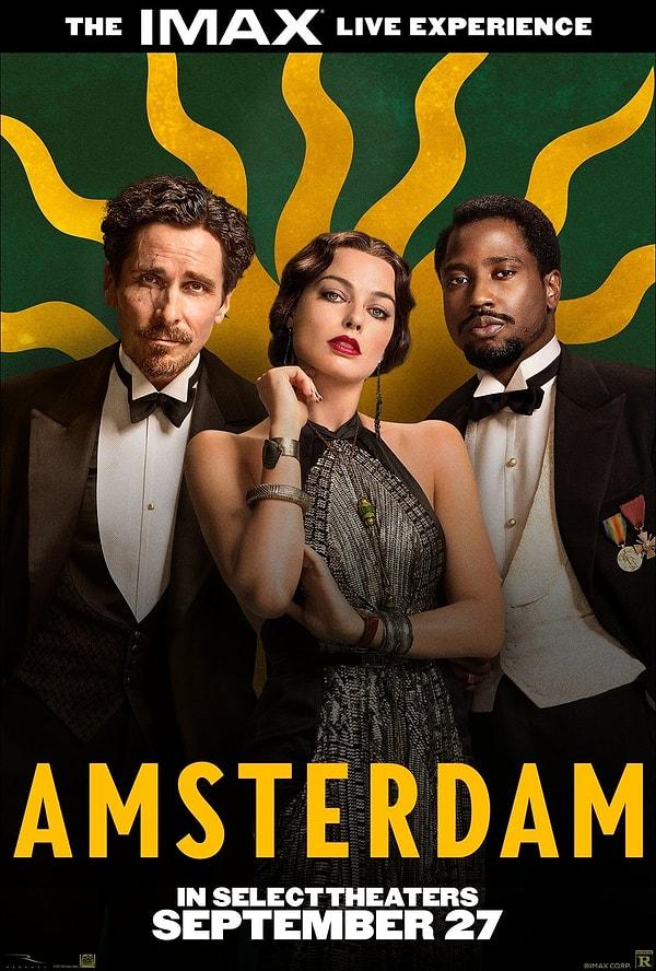 2. Başrollerinde Christian Bale, Margot Robbie ve John David Washington yer aldığı Amsterdam filminden yeni bir afiş yayımlandı.