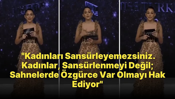 Berfu Yenenler, Miss Turkey 2022'de Konuştu: 'Kadınları Sansürleyemezsiniz'