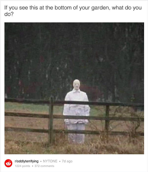 Неизвестная фигура, стоящая в поле: