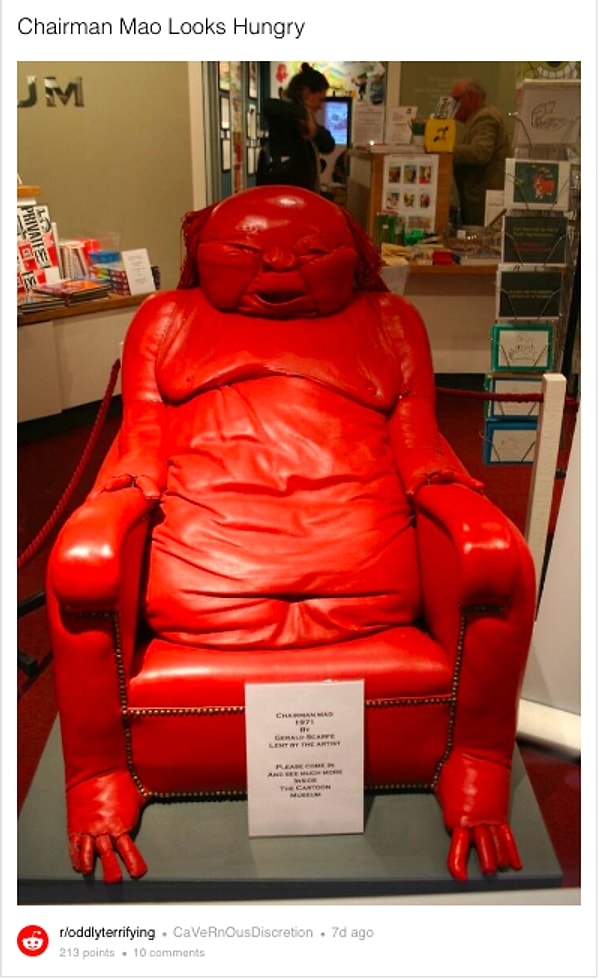 Этот стул, который выглядит так, будто он никогда больше не позволит тебе встать, как только ты сядешь: