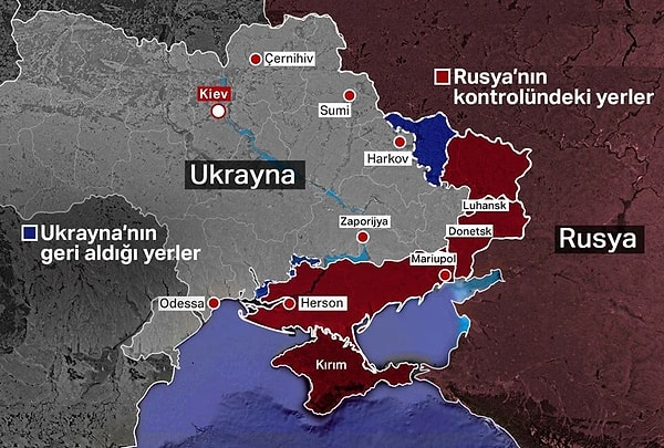 Rusya 24 Şubat'ta Ukrayna'nın sınırlarını geçerek resmen savaş başlamıştı. O günden bu yana süren savaşta iki ülke de ağır hasarlar aldı.