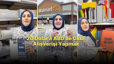 ABD'de 20 Dolar'a Okul Alışverişi Yapan Türk Anne