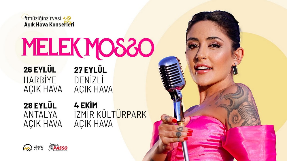 Mossolanmaya Hazır Olun! Melek Mosso Müziğin Zirvesi Açık Hava Konserleriyle Şehrinize Geliyor