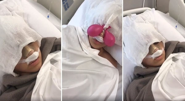 Narkoz etkisi altında olan arkadaşına 'Memelerin yok artık' diyen genç, 'Zaten yoktu' cevabını aldı. 😂