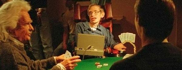 14. Hangi dizinin bir bölümünde, kendisini oynayan Stephen Hawking ile Albert Einstein ve Isaac Newton poker oynarken görülmüştür?