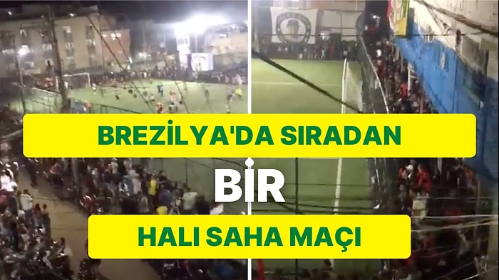 Burada Futbol Oynamak Cesaret İster! Brezilya’daki Bir Halı Saha Maçında Yaşanan Tehlikeli Anlar