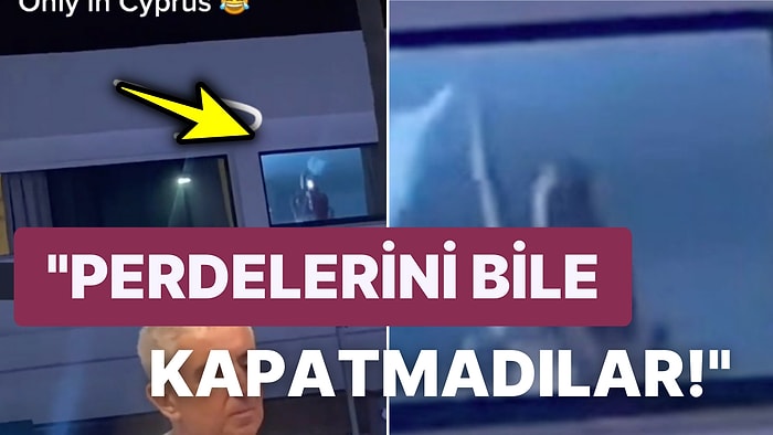 Otel Odasında Cinsel İlişkiye Girip Dışarıdan Herkesin Kendilerini İzlemesini Hiçbir Şekilde Umursamayan Çift