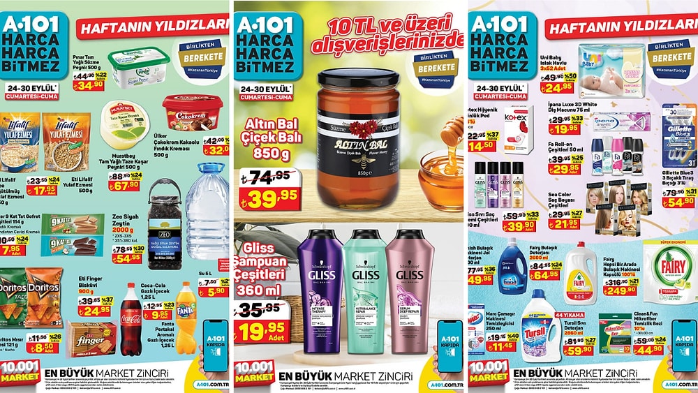 24 - 30 Eylül 2022 A101 Haftanın Yıldızları Kataloğu