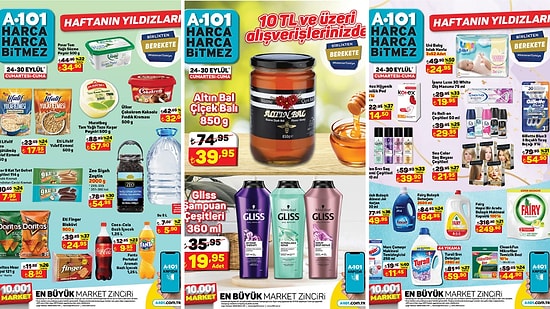 24 - 30 Eylül 2022 A101 Haftanın Yıldızları Kataloğu