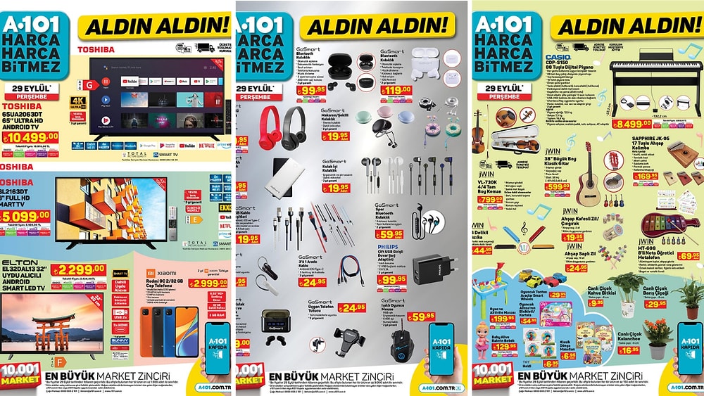 29 Eylül 2022 A101 Aldın Aldın Kataloğu