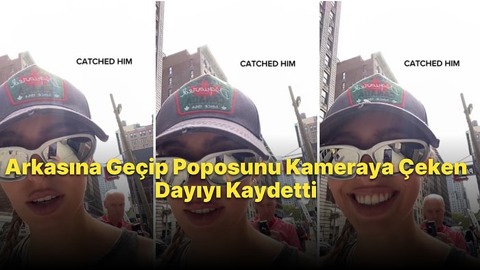 Dayılar Neden Böyle? Güzel Modelin Arkasına Geçip Poposunu Kamerayla Çeken Dayı