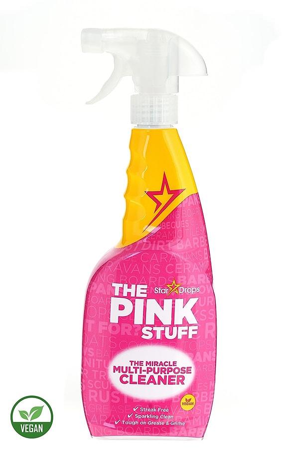 13. Pink Stuff mucizevi çok amaçlı temizleme spreyi, zorlu kirlere uzun mücadeleler vermeden veda etmenizi sağlayan harika bir ürün.