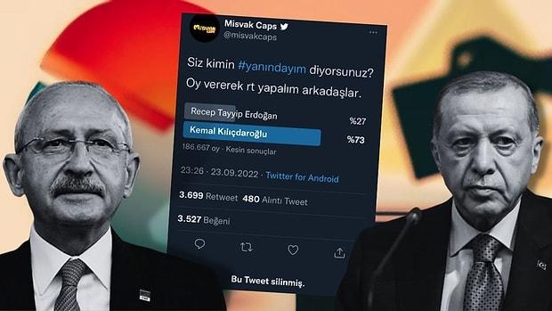 Misvak'ın 'Kimin Yanındasın' Anketinden Kılıçdaroğlu Çıktı, Paylaşım Silindi