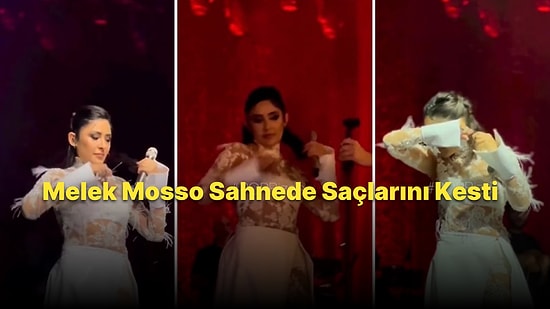 Melek Mosso, İran'da Ahlak Polisleri Tarafından Öldürülen Mahsa Amini İçin Sahnede Saçlarını Kesti