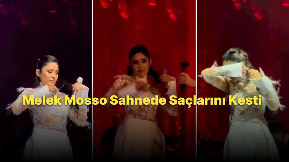 Melek Mosso, İran'da Ahlak Polisleri Tarafından Öldürülen Mahsa Amini İçin Sahnede Saçlarını Kesti