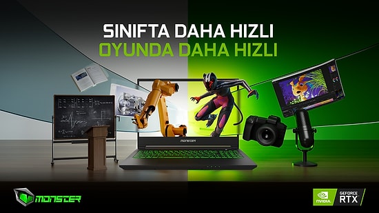 Oyunda ve Okulda Bir Adım Önde Olun: GeForce RTX’li Monster Notebook’lar Hakkında Merak Edilen Her Şey!