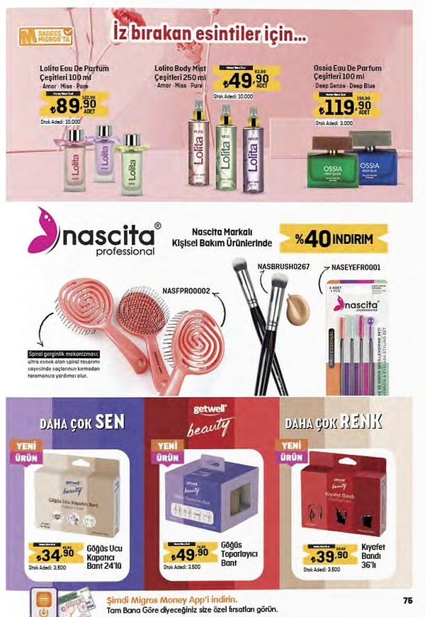 51. Nascita markalı kişisel bakım ürünleri %40 indirimli.