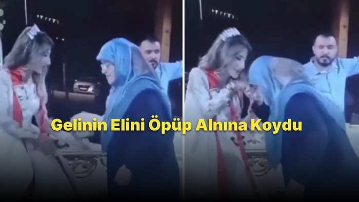 Damadın Yaşlı Akrabası, Düğünde Gelinin Elini Öpüp Başına Koydu