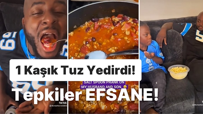 Bir Kaşık Tuzu Daldırdığı Yemekten Oğluna ve Kocasına Tattıran Kadının Efsane Deneyi