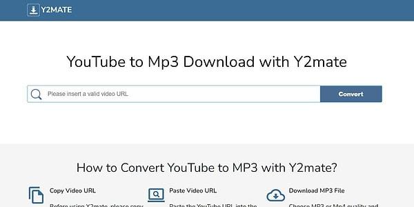 YouTube'da gördüğünüz içerikleri indirmek için kullanabileceğiniz bir diğer yöntem Y2mate.